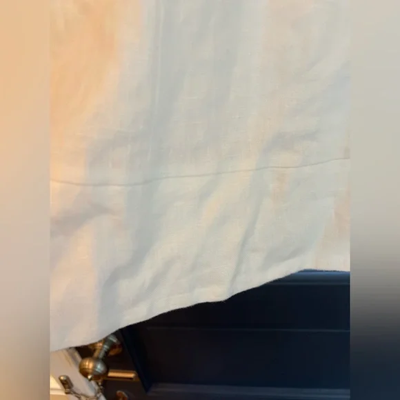 Reformation White Linen Mini Dress Size 4 - Picture 4 of 8